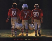 Winners Never Quit - Football - Art Print | Movie Poster Prints from Posterazzi