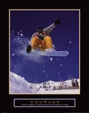 Courage - Snowboarder - Art Print | Movie Poster Prints from Posterazzi