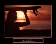 Vision - Female Surfer - Art Print | Movie Poster Prints from Posterazzi