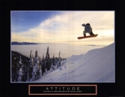 Attitude - Snow Boarder - Art Print | Movie Poster Prints from Posterazzi