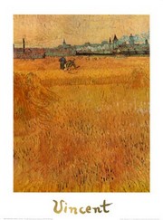 Oat Field with a View of Arles - Art Print by Vincent Van Gogh | Movie Poster Prints from Posterazzi