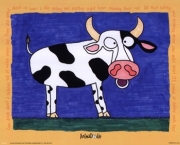 Animadoodle Animadoodle - Cow Size 8x10 10 x 8 Poster Print