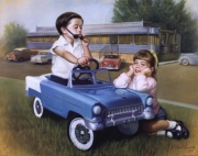 55 Chevy - Art Print by David Lindsley | Movie Poster Prints from Posterazzi