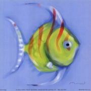 Striped Angel Fish - Art Print by Anthony Morrow | Movie Poster Prints from Posterazzi