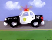 Police Car - Art Print by Anthony Morrow | Movie Poster Prints from Posterazzi