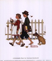Scholarly Pace - Art Print by Norman Rockwell | Movie Poster Prints from Posterazzi