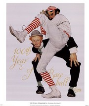 100 Years of Baseball - Art Print by Norman Rockwell | Movie Poster Prints from Posterazzi