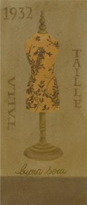 1932 Orange Floral Dress - Art Print by Cuca Garcia | Movie Poster Prints from Posterazzi