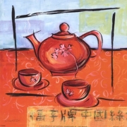 Asian Tea Set II - Art Print by Jennifer Sosik | Movie Poster Prints from Posterazzi
