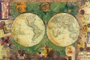 World Map - Art Print by Starlie Sokol Hohne | Movie Poster Prints from Posterazzi