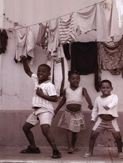 Two Boys One Girl Dancing - Art Print by Nelson Fegueredo | Movie Poster Prints from Posterazzi