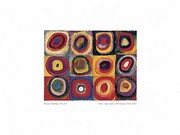 Color Study-Squares W Concentric Ring - Art Print by Wassily Kandinsky | Movie Poster Prints from Posterazzi