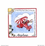 Airplane - Art Print by Lila Rose Kennedy | Movie Poster Prints from Posterazzi
