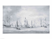 Shipping in the Thames - Art Print by John Constable | Movie Poster Prints from Posterazzi