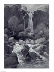 "Taylor Ghyll, Sty Head, Borrowdale, 1806" - Art Print by John Constable | Movie Poster Prints from Posterazzi