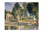 "Jas de Bouffan, the pool, c.1876" - Art Print by Paul Cezanne | Movie Poster Prints from Posterazzi
