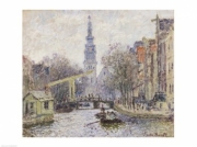 "Canal a Amsterdam, 1874" - Art Print by Claude Monet | Movie Poster Prints from Posterazzi