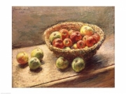 "A Bowl of Apples, 1880" - Art Print by Claude Monet | Movie Poster Prints from Posterazzi