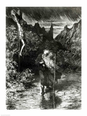 Gustave Dore The Wandering Jew 18.00 x 24.00 Poster Print