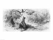 Gustave Dore The Crow and the Fox 24.00 x 18.00 Poster Print