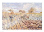 "White Frost, 1873" - Art Print by Camille Pissarro | Movie Poster Prints from Posterazzi