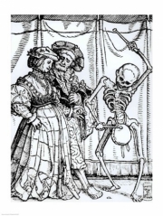 Death and the Noblewoman - Art Print by Hans Holbein | Movie Poster Prints from Posterazzi