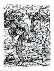 Death and the Count - Art Print by Hans Holbein | Movie Poster Prints from Posterazzi