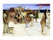 "A Dedication to Bacchus, 1889" - Art Print by Sir Lawrence Alma-Tadema | Movie Poster Prints from Posterazzi