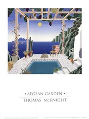 Aegean Garden - Art Print by Thomas McKnight | Movie Poster Prints from Posterazzi
