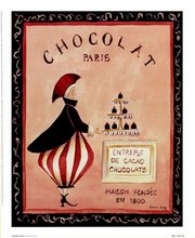 "Chocolat, Paris" - Art Print by Katharine Gracey | Movie Poster Prints from Posterazzi