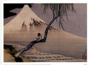 Boy On Mt. Fuji - Art Print by Katsushika Hokusai | Movie Poster Prints from Posterazzi