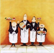 Hors D'ouevres Are Served - Art Print by Tracy Flickinger | Movie Poster Prints from Posterazzi
