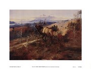 The Elk - Art Print by Charles M. Russell | Movie Poster Prints from Posterazzi