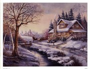 Reflections At Twiligh - Art Print by Carl Valente | Movie Poster Prints from Posterazzi