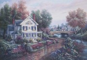 Vintage Island Home - Art Print by Carl Valente | Movie Poster Prints from Posterazzi