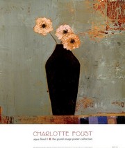 Aqua Floral I - Art Print by Charlotte Foust | Movie Poster Prints from Posterazzi