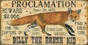 Billy The Brush Kid - Art Print by Lesley Hallas | Movie Poster Prints from Posterazzi