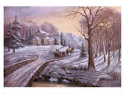 Winter Sunrise - Art Print by Carl Valente | Movie Poster Prints from Posterazzi