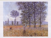 Sunlight Under The Poplars - Art Print by Claude Monet | Movie Poster Prints from Posterazzi