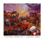 Sunset Ride - Art Print by Stephen Morath | Movie Poster Prints from Posterazzi
