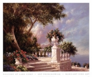 Balcony At Lake Como - Art Print by Art Fronckowiak | Movie Poster Prints from Posterazzi