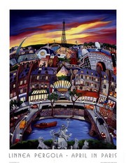 April in Paris - Art Print by Linnea Pergola | Movie Poster Prints from Posterazzi