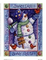 Debra Jordan Bryan - Snowy Days Size 5x7 - Art Print by Debra Jordan Bryan | Movie Poster Prints from Posterazzi