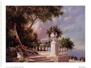 Balcony At Lake Como - Art Print by Art Fronckowiak | Movie Poster Prints from Posterazzi