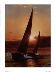 Red Sails - Art Print by Diane Romanello | Movie Poster Prints from Posterazzi