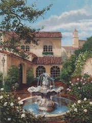Courtyard Elegance - Art Print by Nenad Mirkovich | Movie Poster Prints from Posterazzi
