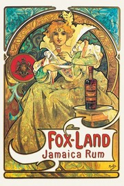 Fox-Land Jamaica Rum - Art Print by Alphonse Mucha | Movie Poster Prints from Posterazzi