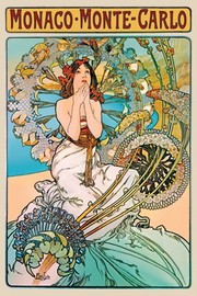 Monaco - Monte Carlo - Art Print by Alphonse Mucha | Movie Poster Prints from Posterazzi