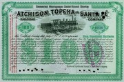 "Atchison, Topeka and Santa Fe Stock Certificate" - Art Print | Movie Poster Prints from Posterazzi