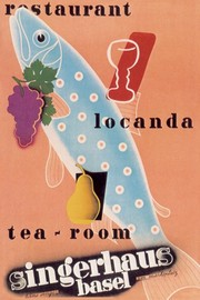 "Singerhaus Basel: Restaurant, Locanda, Tea-Room" - Art Print by Charles Kuhn | Movie Poster Prints from Posterazzi
